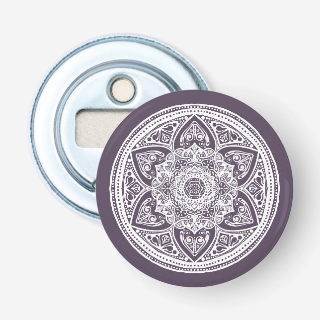Abrebotellas Plum Mandala (Anverso)