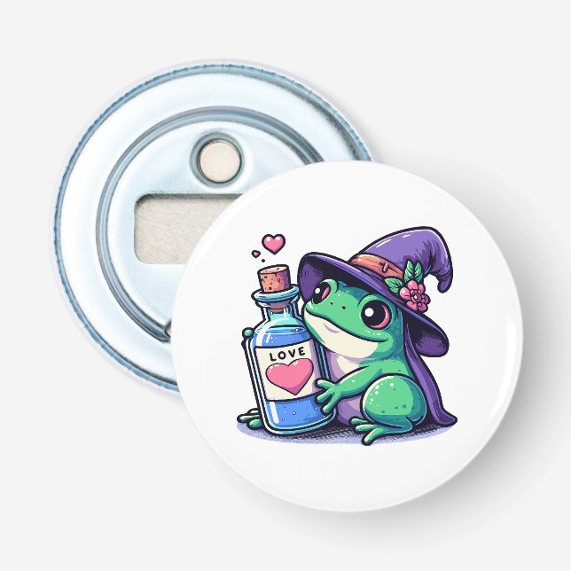 Abrebotellas Poción de amor kawaii mágica (Anverso)