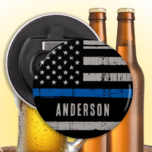 Abrebotellas Policía personalizada de la Línea Azul