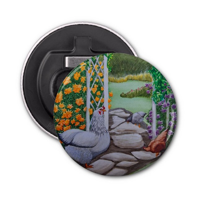 Abrebotellas Pollos felices (Anverso)