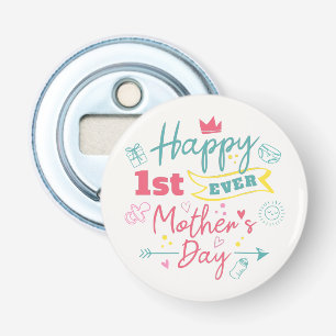 Abrebotellas Primer Día de la Madre, mamá por primera vez