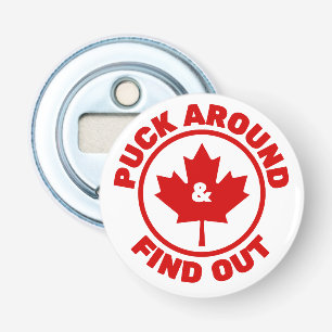 Abrebotellas Puck Around & Descubre Hoja de Arce Canadiense