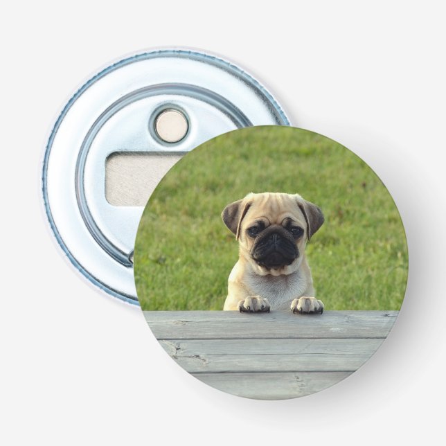 Abrebotellas Pug Pup (Anverso)