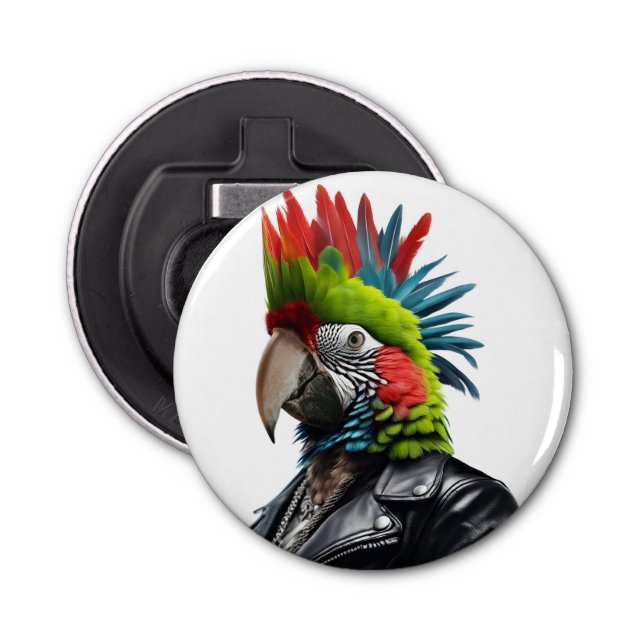 Abrebotellas Punk Parrot (Anverso)