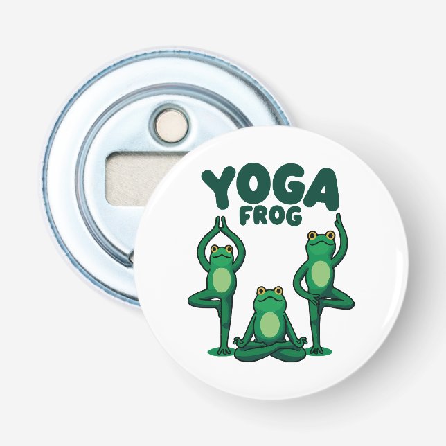 Abrebotellas Ranas de yoga (Anverso)