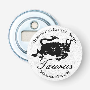 Abrebotellas Rasgos de astrología Tauro Zodiaco Personalizado b
