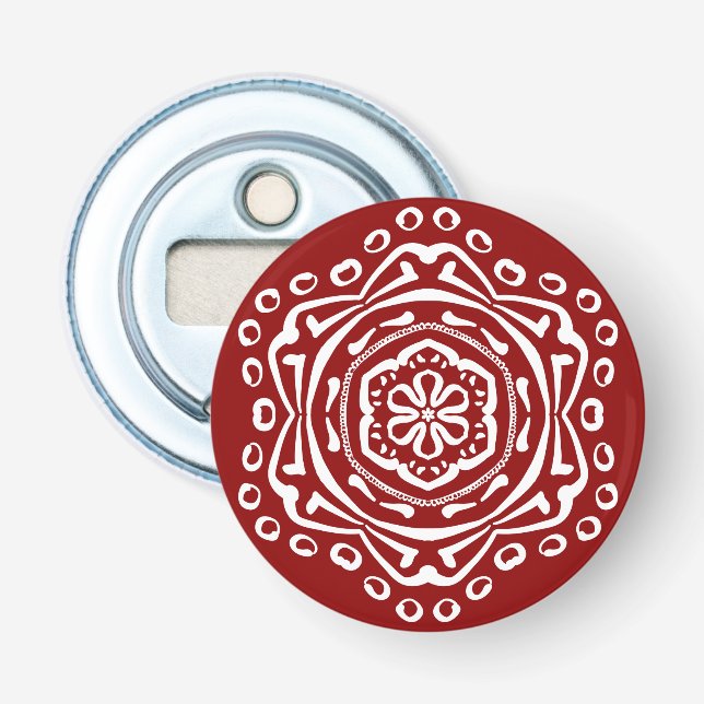 Abrebotellas Raspberry Mandala (Anverso)