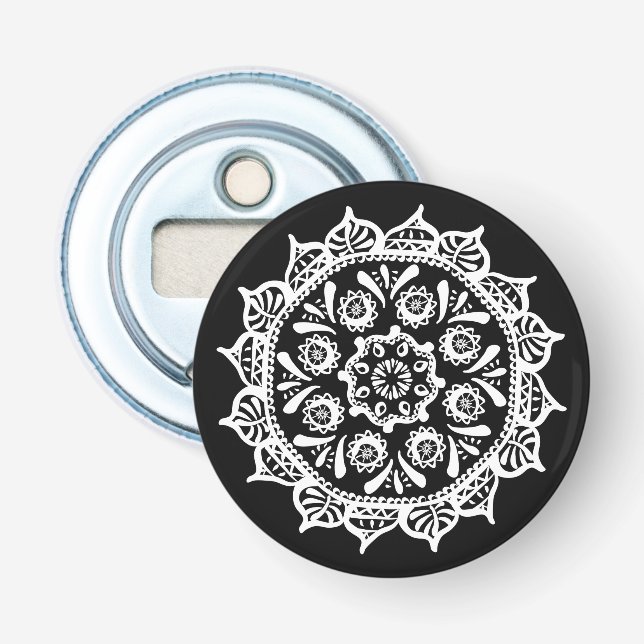 Abrebotellas Raven Mandala (Anverso)