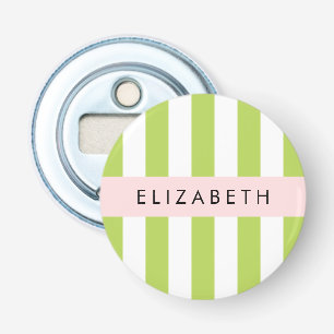Abrebotellas Rayas verdes, líneas, patrón rayado, nombre
