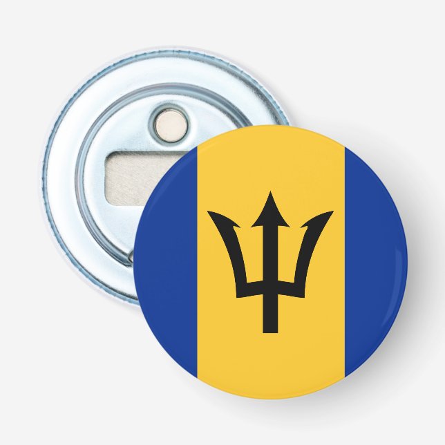 Abrebotellas Recuerdo de la bandera de Barbados (Anverso)