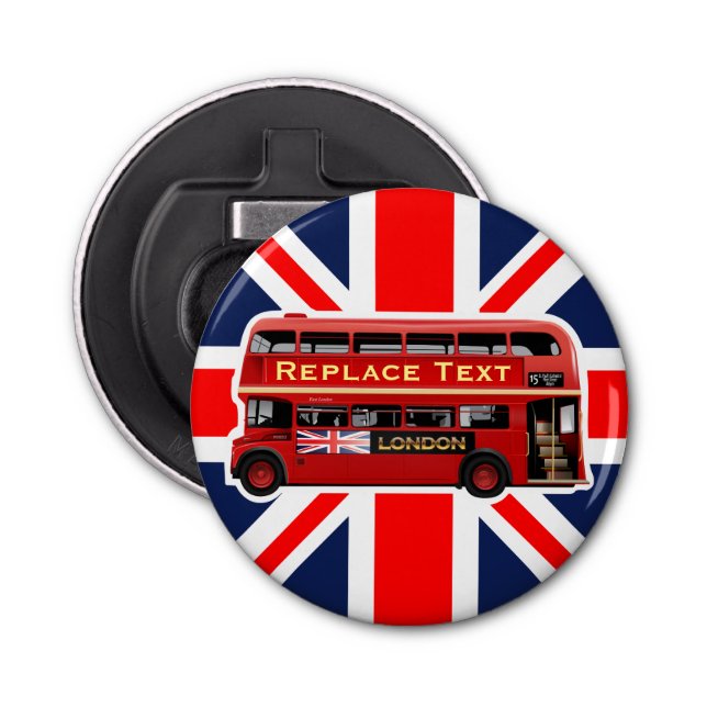 Abrebotellas Red London Bus (Anverso)