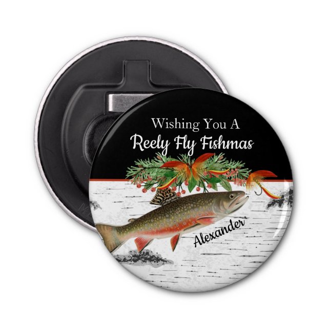 Abrebotellas Reely Fly Fishmas Fishing Navidades (Anverso)