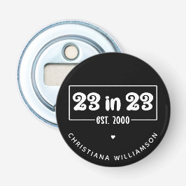 Abrebotellas Regalo de cumpleaños número 23 del personalizado e