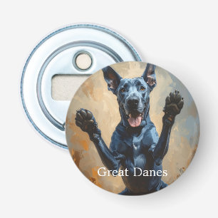 Abrebotellas Regalo personalizado de arlequín de perro con foto