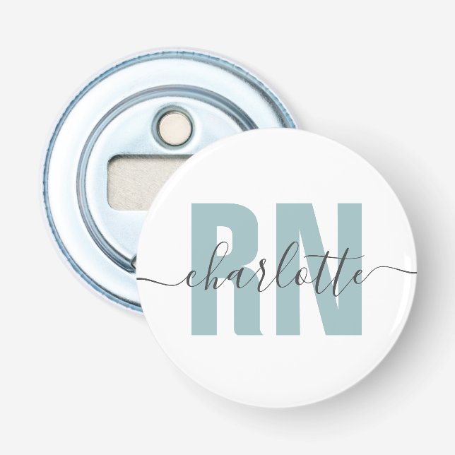 Abrebotellas Regalos de graduación de enfermeras de RN registra (Anverso)