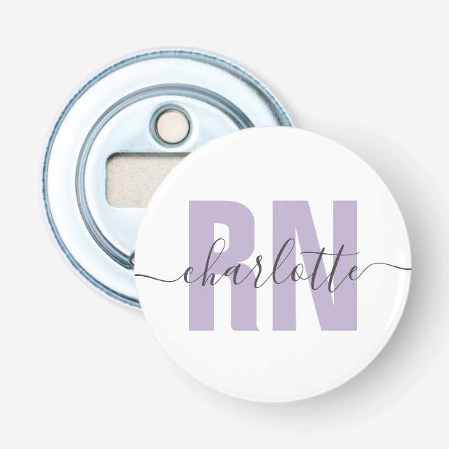 Abrebotellas Regalos de graduación de enfermeras de RN registra (Anverso)