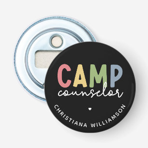 Abrebotellas Regalos personalizados de consejero de campamento