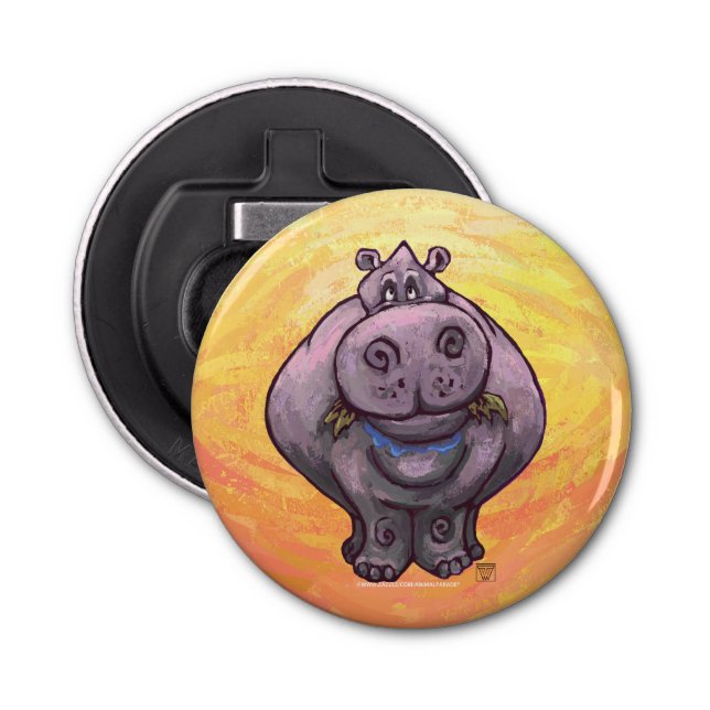 Abrebotellas Regalos y accesorios para hipopótamos (Anverso)