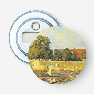 Abrebotellas Regatta en Hampton Court Alfred Sisley Poster