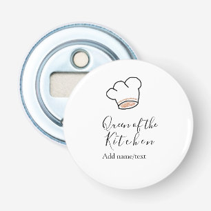 Abrebotellas Reina de la cocina chef cocinando añadir nombre co