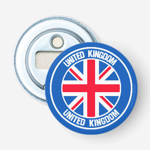 Abrebotellas Reino Unido Round Emblem