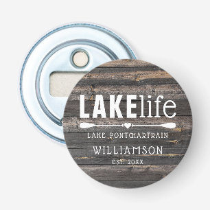 Abrebotellas Remeros de Vida en el Lago Rústico Personalizados