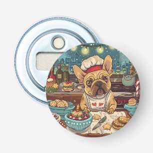 Abrebotellas Repostería Navideña con Bulldog Francés: Navidad F