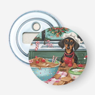 Abrebotellas Repostería Navideña de Dachshund: Navidades Festiv