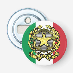 Abrebotellas República italiana y bandera italiana