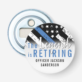 Abrebotellas Retirada de la policía Bandera Azul Aplicación de 