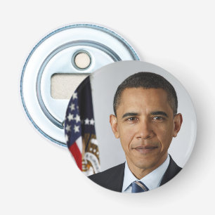 Abrebotellas Retrato de Barack Obama en la Casa Blanca