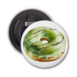 Abrebotellas Retro Donut - Grito verde