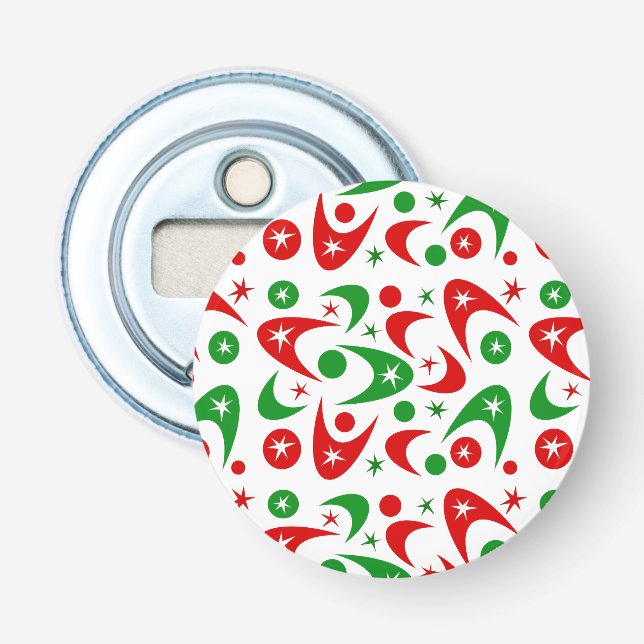 Abrebotellas Retro Xmas Boomerangs (Anverso)