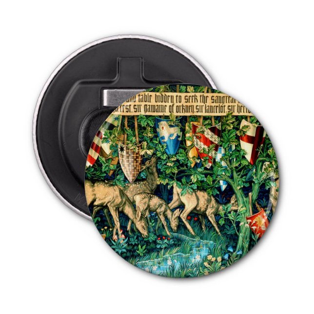 Abrebotellas Rey Medieval Arthur William Morris (Anverso)