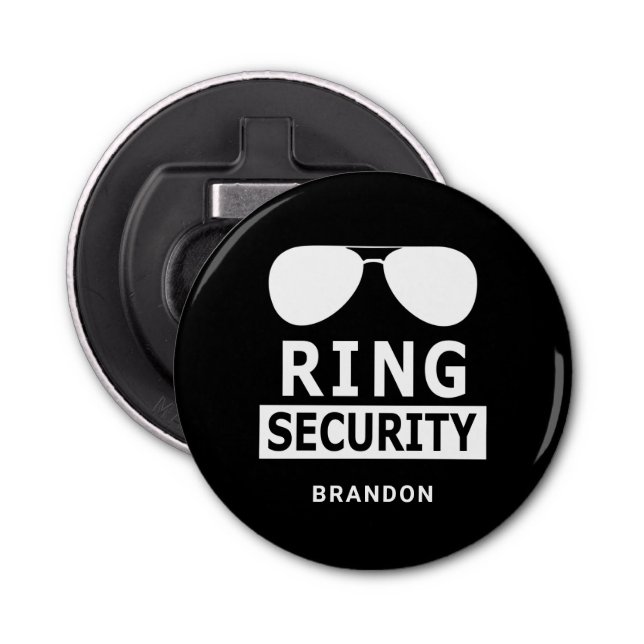 Abrebotellas Ring Security Ring Bearer Groomsman Gift (Anverso)