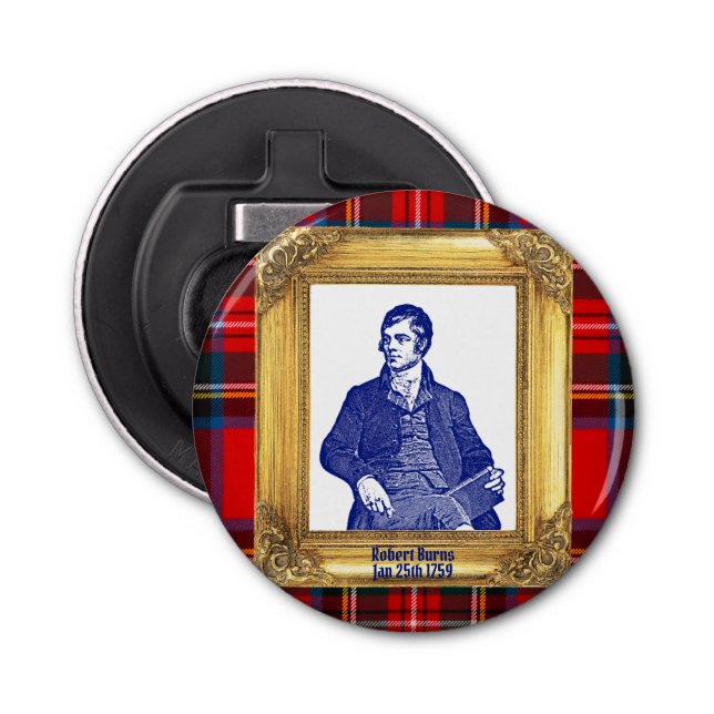 Abrebotellas Robert Burns Royal Stewart Plaid Ene 25 (Anverso)