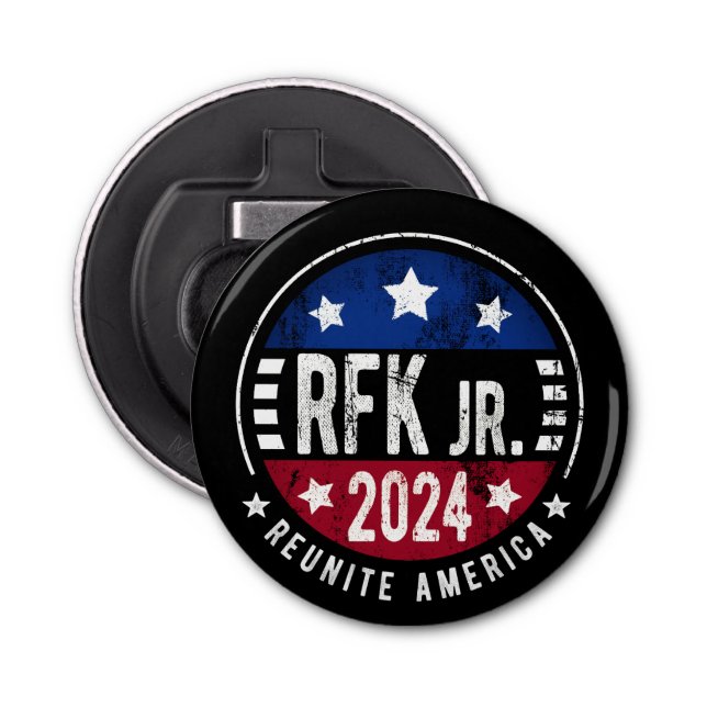 Abrebotellas Robert Kennedy, Jr. para el Presidente 2024 (Anverso)