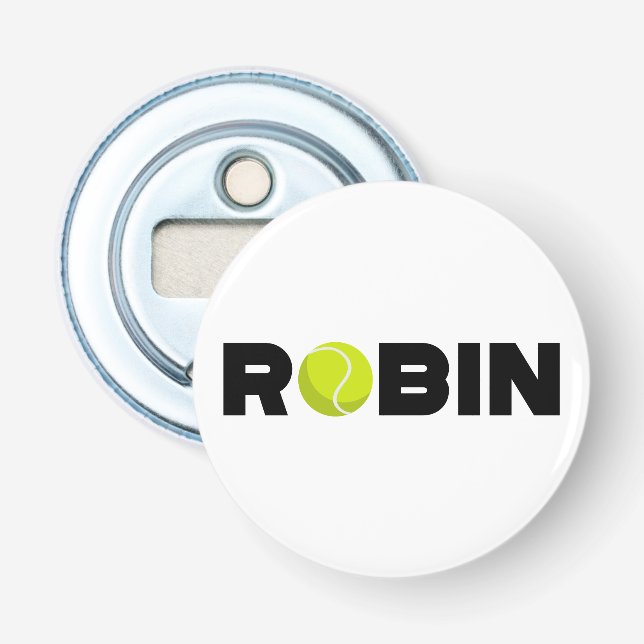 Abrebotellas Robin Tennis (Anverso)