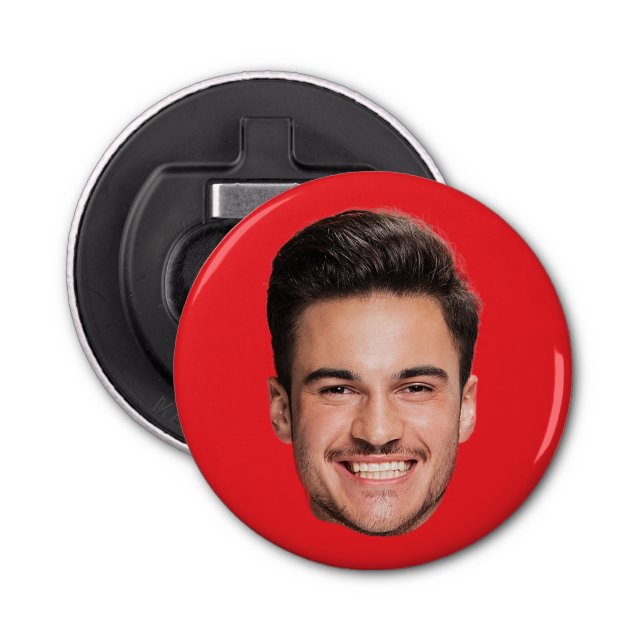 Abrebotellas Rojo Personalizado personalizado (Anverso)