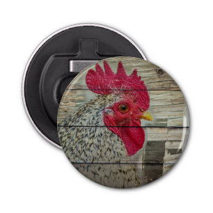 Abrebotellas Rooster Rustic Chicken Coop Barn Board