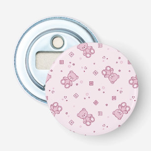 Abrebotellas Rosa del fondo de los osos de peluche