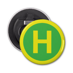 Abrebotellas Rótulo Helipad