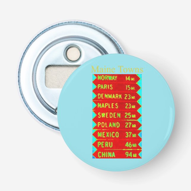 Abrebotellas Rótulo Thunder_Cove de Maine Towns (Anverso)