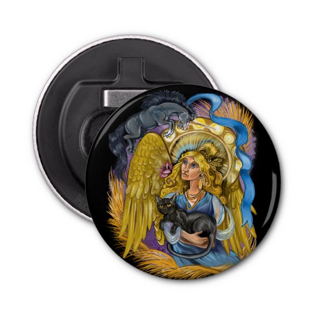 Abrebotellas Rótulo Virgo Zodiac (Anverso)