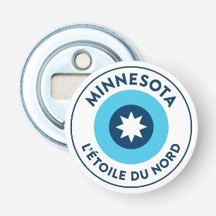 Abrebotellas Roundel de la bandera del estado de Minnesota