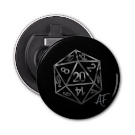 Abrebotellas RPG Crit AF | Fantasía Tabletop Retro Gamer Dice
