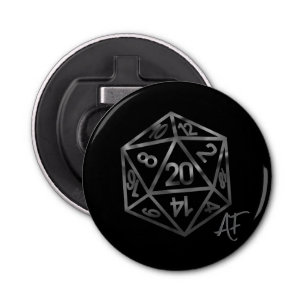 Abrebotellas RPG Crit AF   Fantasía Tabletop Retro Gamer Dice