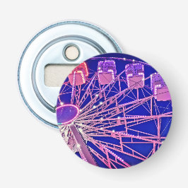 Abrebotellas Rueda de la fortuna púrpura y rosa