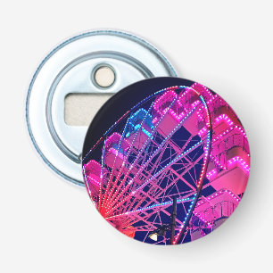 Abrebotellas Rueda de la fortuna rosa y azul