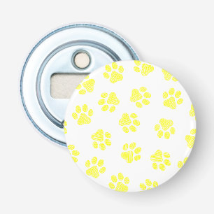 Abrebotellas Rutas de perro, garras de perro, patas amarillas